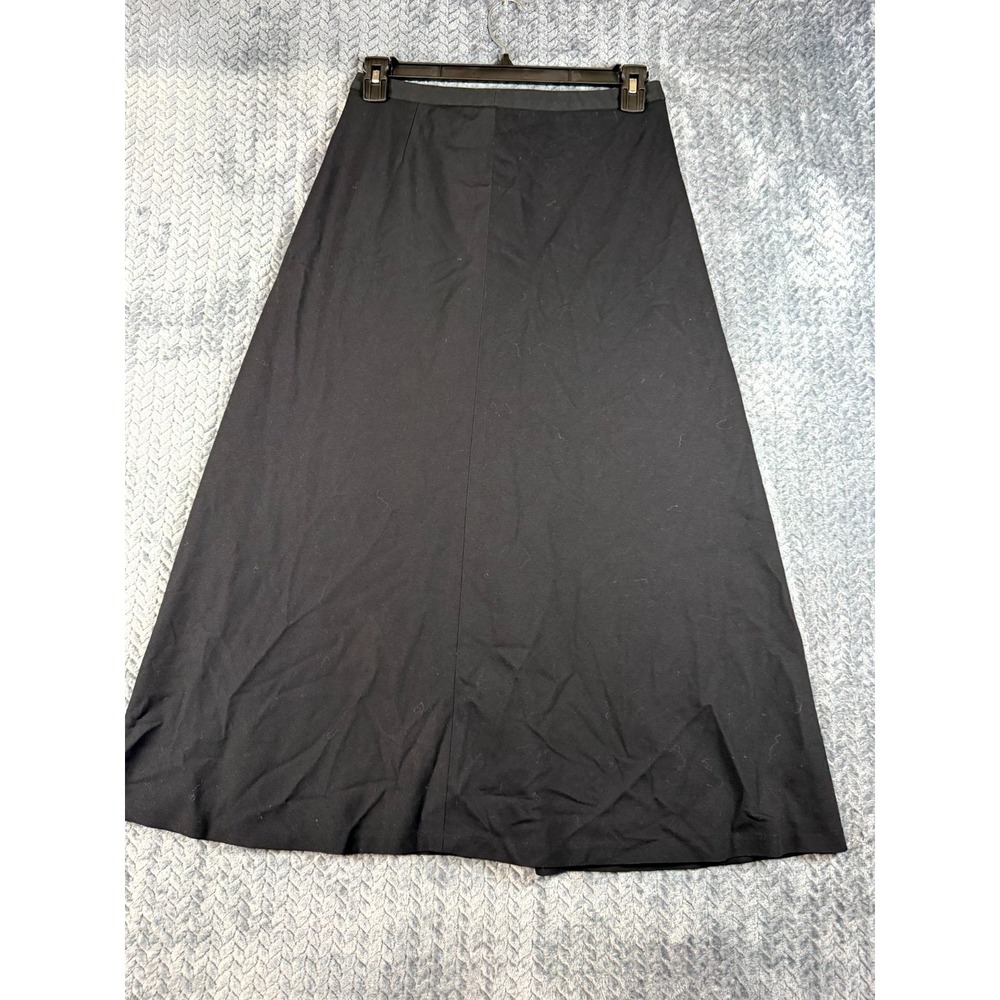 Jones New York Platinum Long Maxi Skirt Womens 4 Black Stretch Career Office